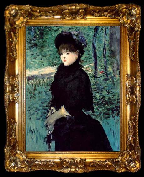 framed  Edouard Manet La Promenade Madame Gamby, ta009-2
